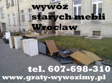 Wywóz starych mebli Wrocław , TEL 607-698-310 , opróżnianie mieszkań,piwnic