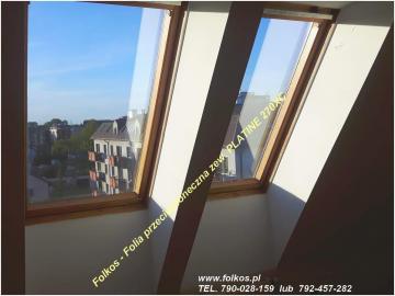 Folie przeciwsłoneczne na okna dachowe Warszawa przyciemnianie szyb na poddaszu